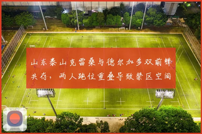 山东泰山克雷桑与德尔加多双前锋共存，两人跑位重叠导致禁区空间压缩如何调整？